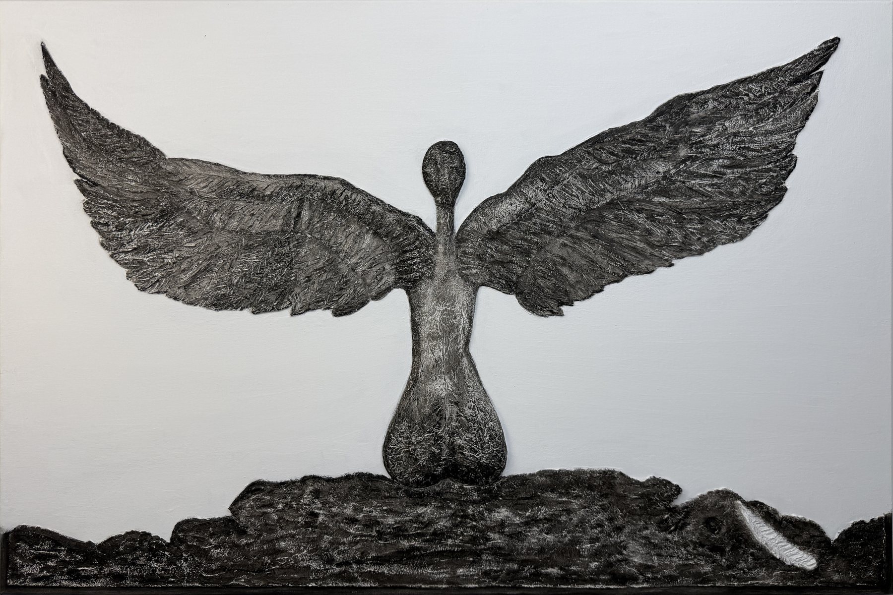 Ángel blanco y negro